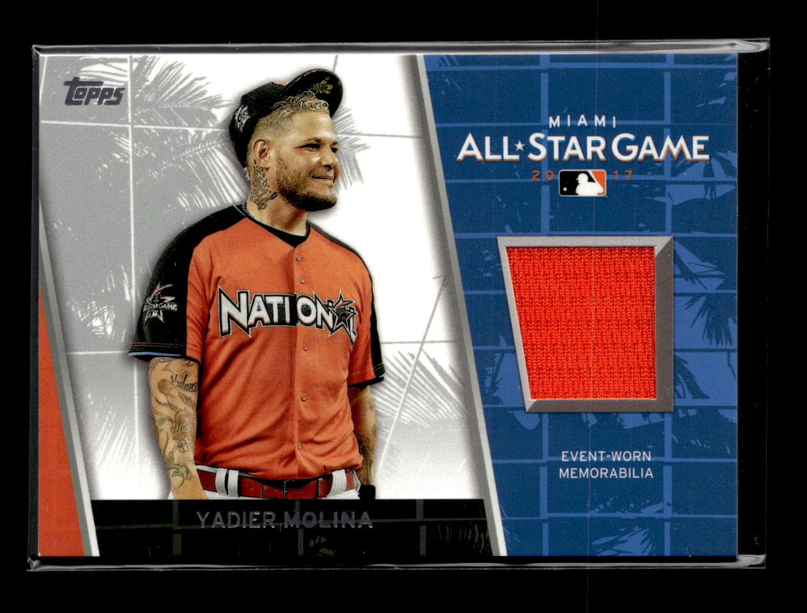 2017 Topps Update Yadier Molina #ASR-YM All-Star Stitches Relics St. Louis Cardinals