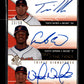 2008 SP Authentic Travis Hafner / Fausto Carmona / Victor Martinez AU, SN50 #ST3-HCM Sign of the Times Triple #/50 Cleveland Indians