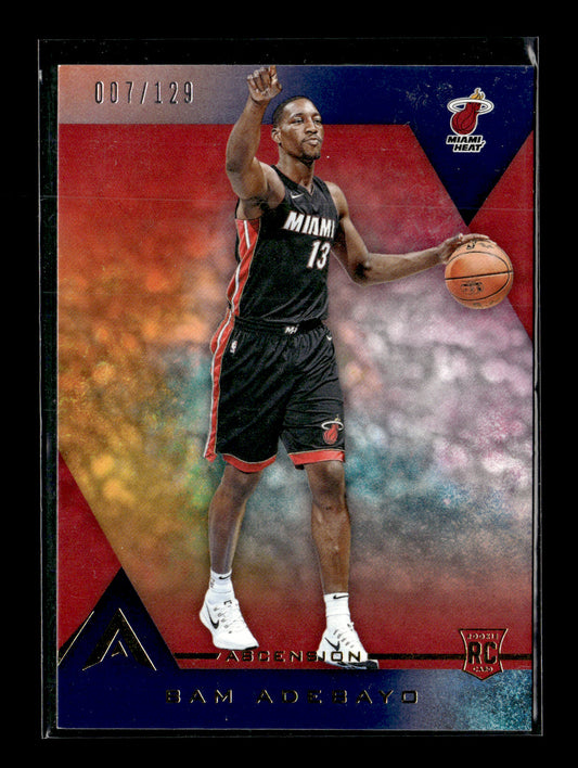2017-18 Panini Ascension Bam Adebayo #119a Blue #/129 Miami Heat