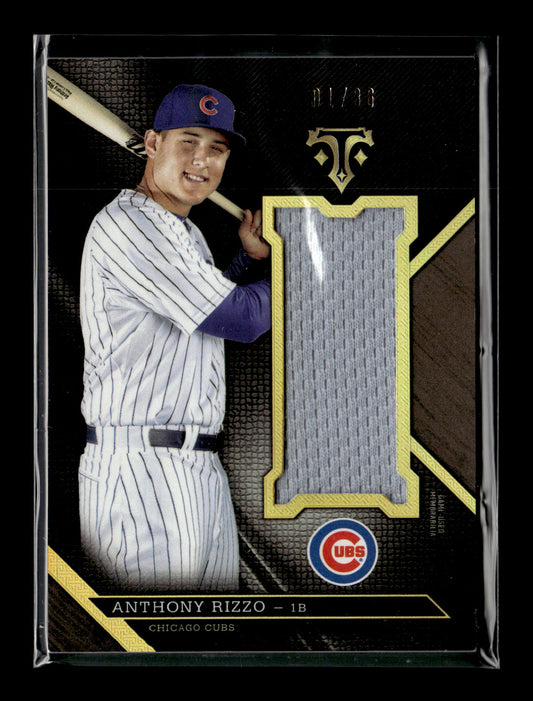 2016 Topps Triple Threads Anthony Rizzo #UJR-ARI Unity Jumbo Relics #/36 Chicago Cubs