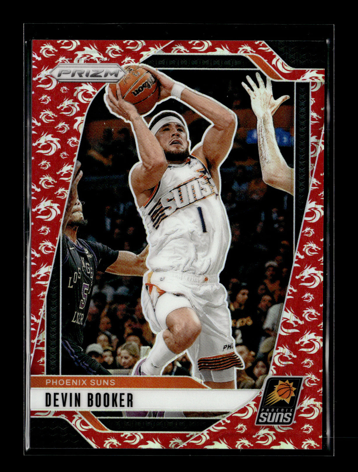 2024-25 Panini Prizm Devin Booker #8 Dragon Year #/88 Phoenix Suns