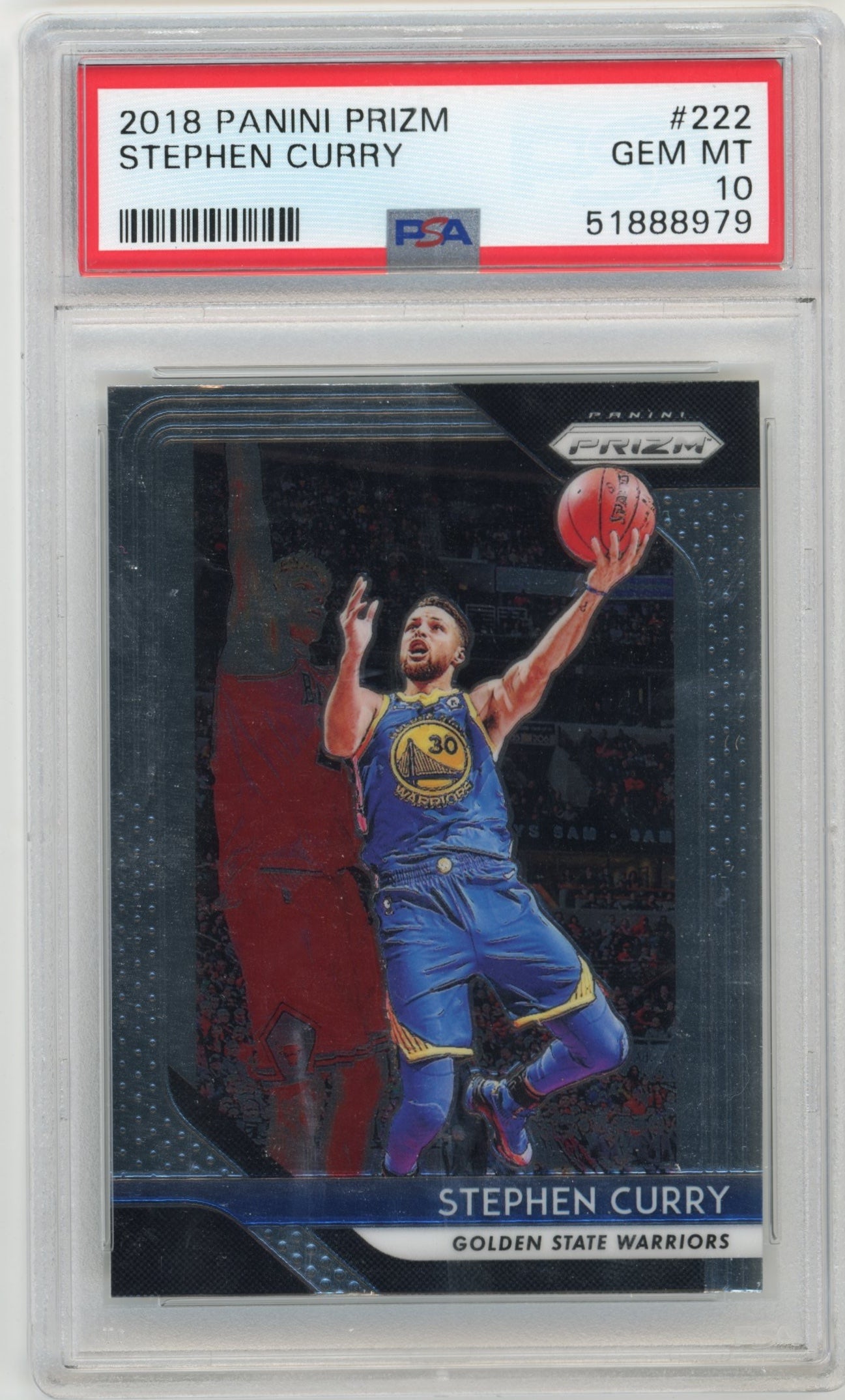 2018-19 Panini Prizm Stephen Curry #222 PSA 10 Golden State Warriors