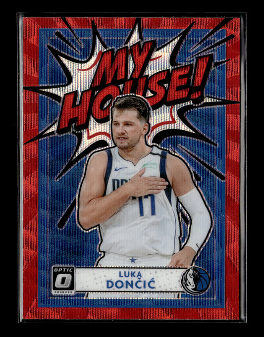 2020-21 Donruss Optic Luka Doncic #15 My House Red Dallas Mavericks