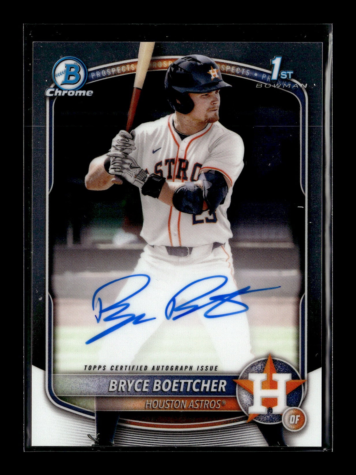 2025 Bowman Chrome Bryce Boettcher 1st Bowman RC #CPA-BB Prospect Autographs Houston Astros