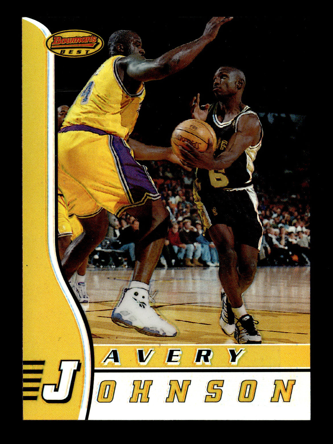 1996-97 Bowman's Best Avery Johnson #36 Refractors San Antonio Spurs