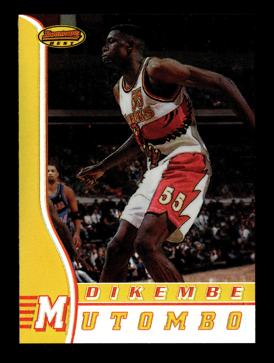1996-97 Bowman's Best Dikembe Mutombo #61 Refractors Atlanta Hawks