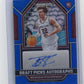 2023 Panini Prizm Draft Picks Brandin Podziemski RC #DPA-BPZ Draft Picks Autographs Blue #/125 Santa Clara Broncos