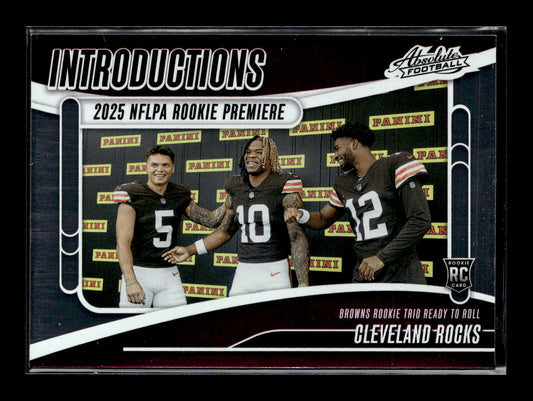2025 Panini Absolute Cleveland Rocks #I-QJS Introductions Cleveland Browns