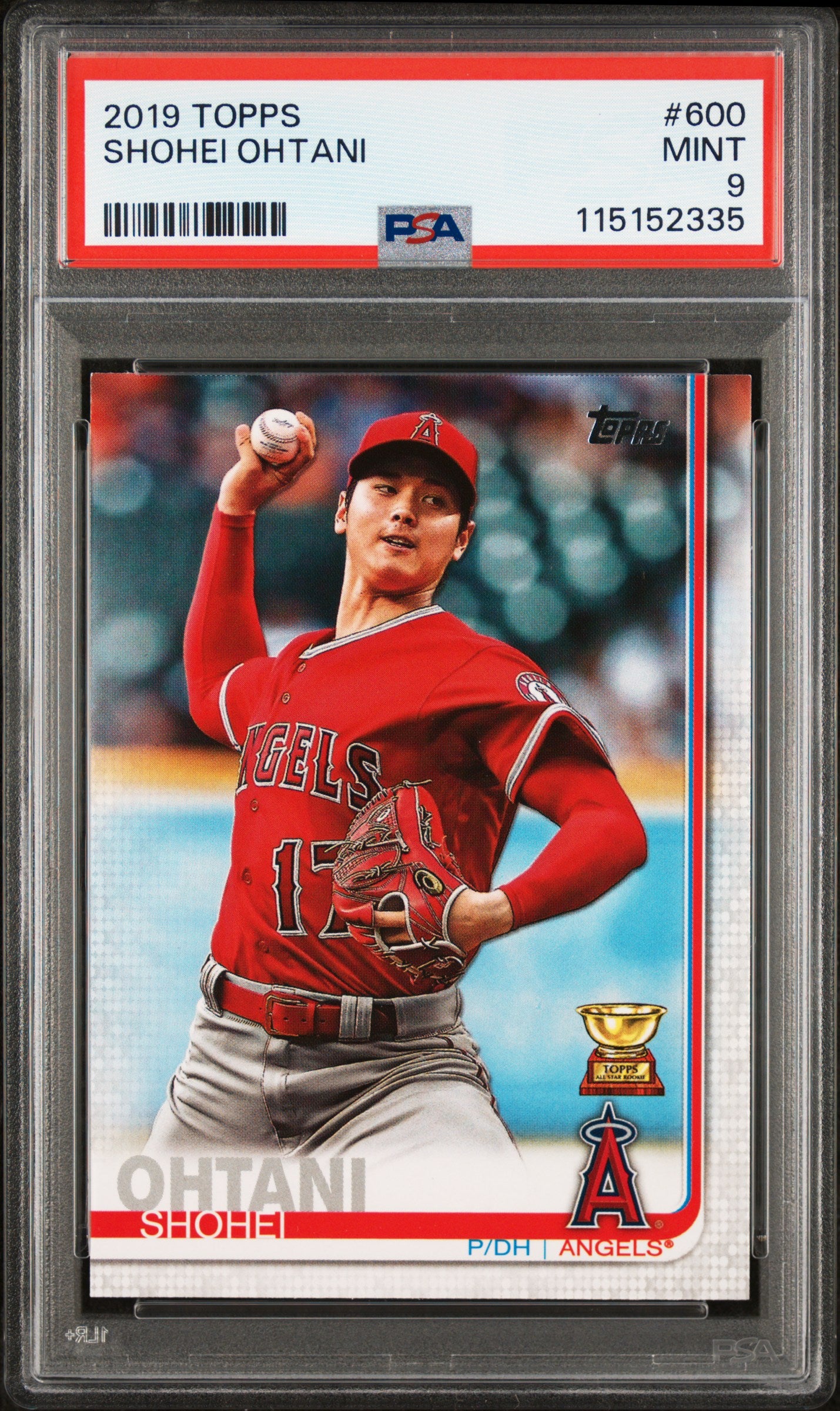 2019 Topps Shohei Ohtani #600 PSA 9 Angels
