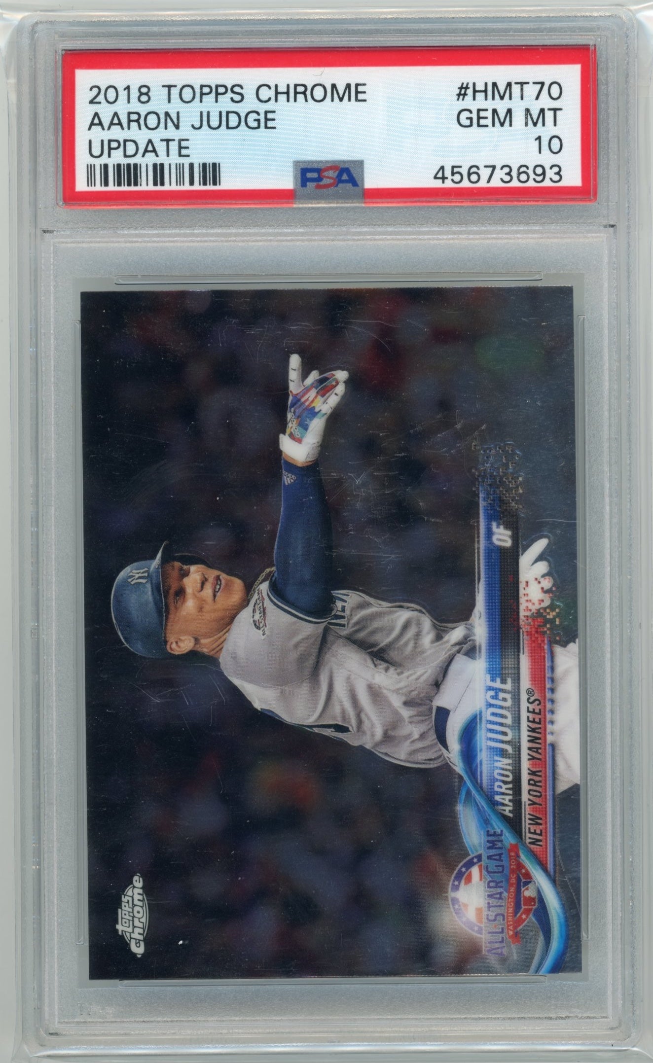 2018 Topps Chrome Update Aaron Judge #HMT70 PSA 10 New York Yankees