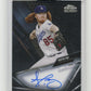 2021 Topps Chrome Black Dustin May #CBA-DMA Autographs Refractor #/150 Los Angeles Dodgers