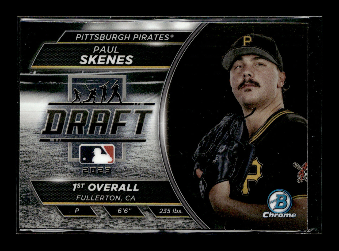 2023 Bowman Draft Paul Skenes #BDN-7 Bowman Draft Night Refractor #/250 Pittsburgh Pirates
