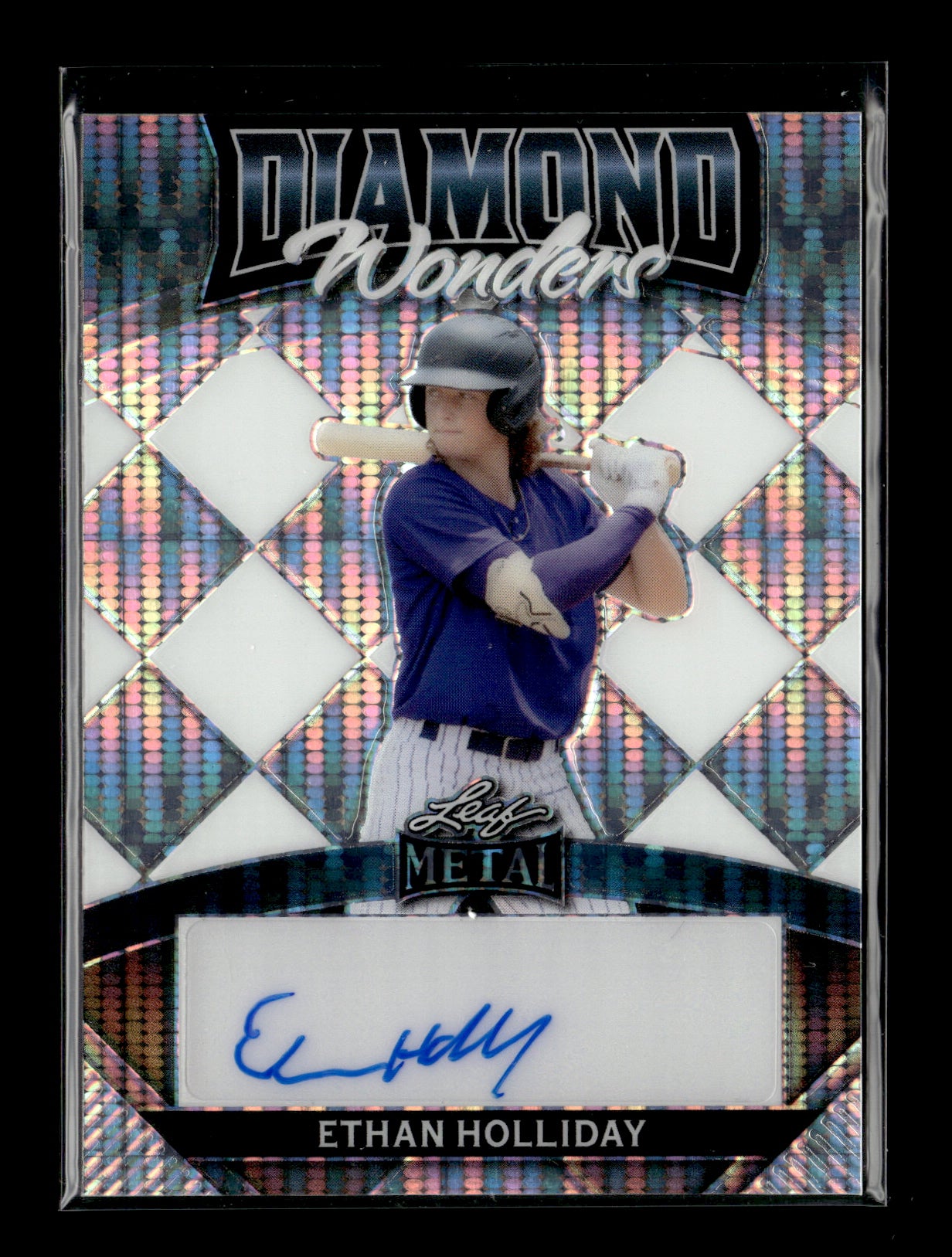 2024 Leaf Metal Ethan Holliday #DW-EH1 Diamond Wonders Pulsar Silver #/8