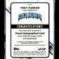2022-23 Finest Overtime Elite Trey Parker #FA-TP Finest Autographs Fuchsia Refractor #/10 Cold Hearts