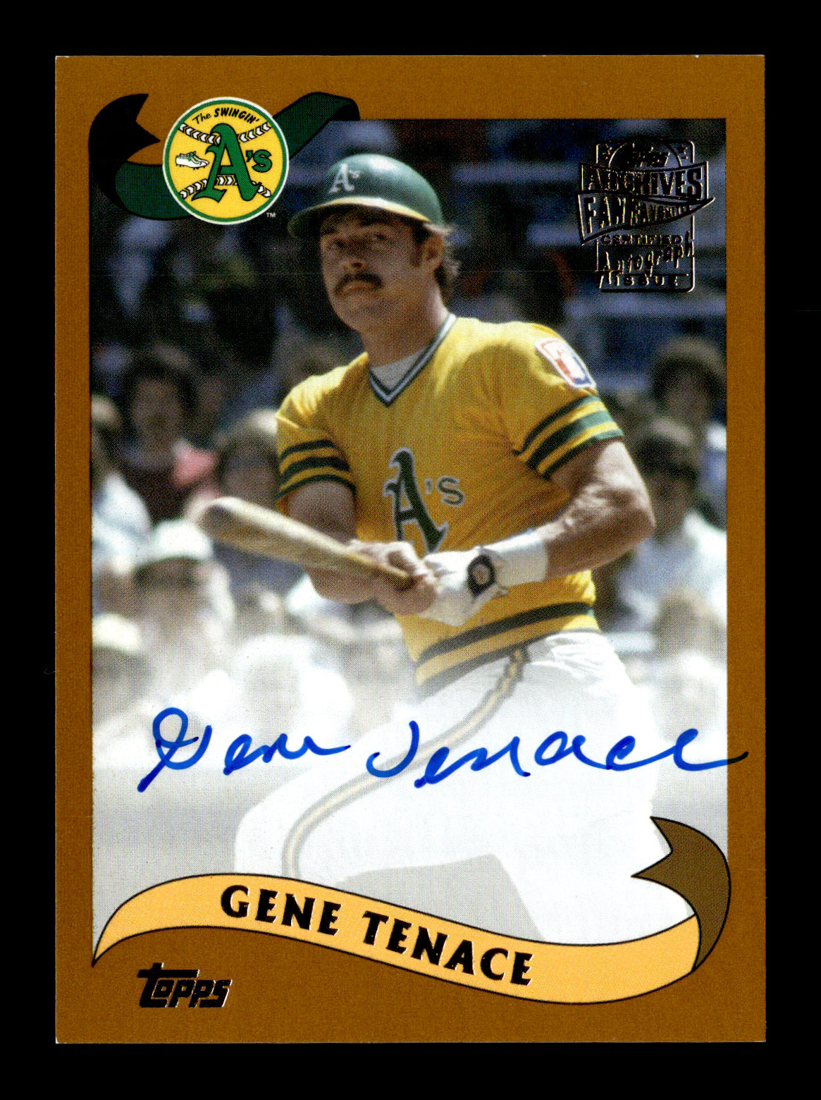 2021 Topps Archives Gene Tenace #FFA-GT Fan Favorites Autographs Oakland Athletics