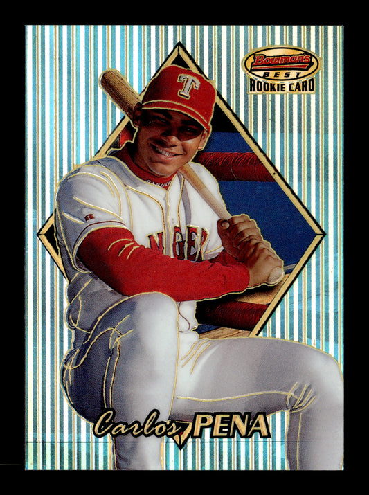 1999 Bowman's Best Carlos Pena #154 Refractors #/400 Texas Rangers