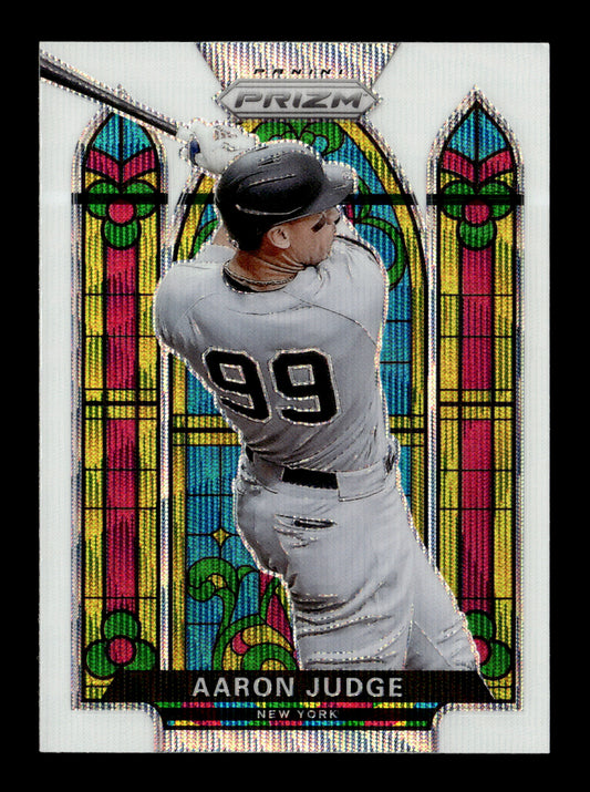 2021 Panini Prizm - Stained Glass White Wave Prizm Aaron Judge #SG-5 New York Yankees