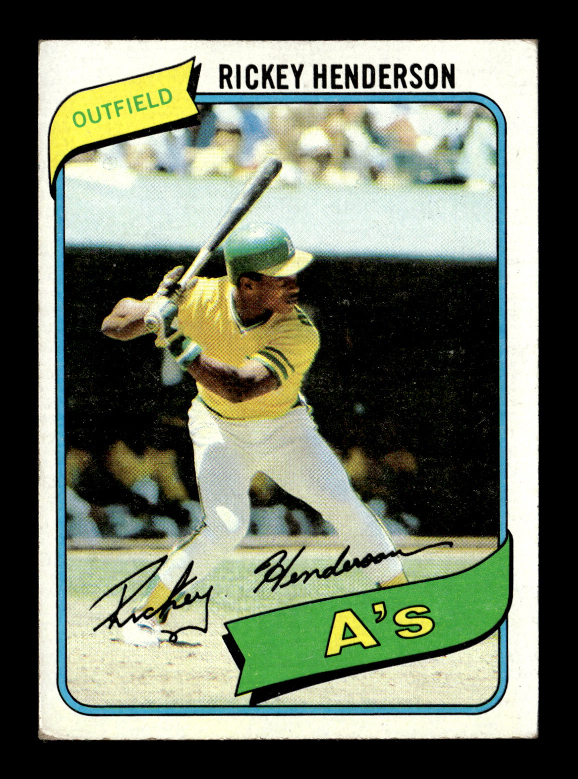 1980 Topps Rickey Henderson #482 Oakland Athletics
