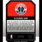2024-25 Panini Prizm Alexandre Sarr #14 Emergent Prizms Pink Pulsar #/42 Washington Wizards