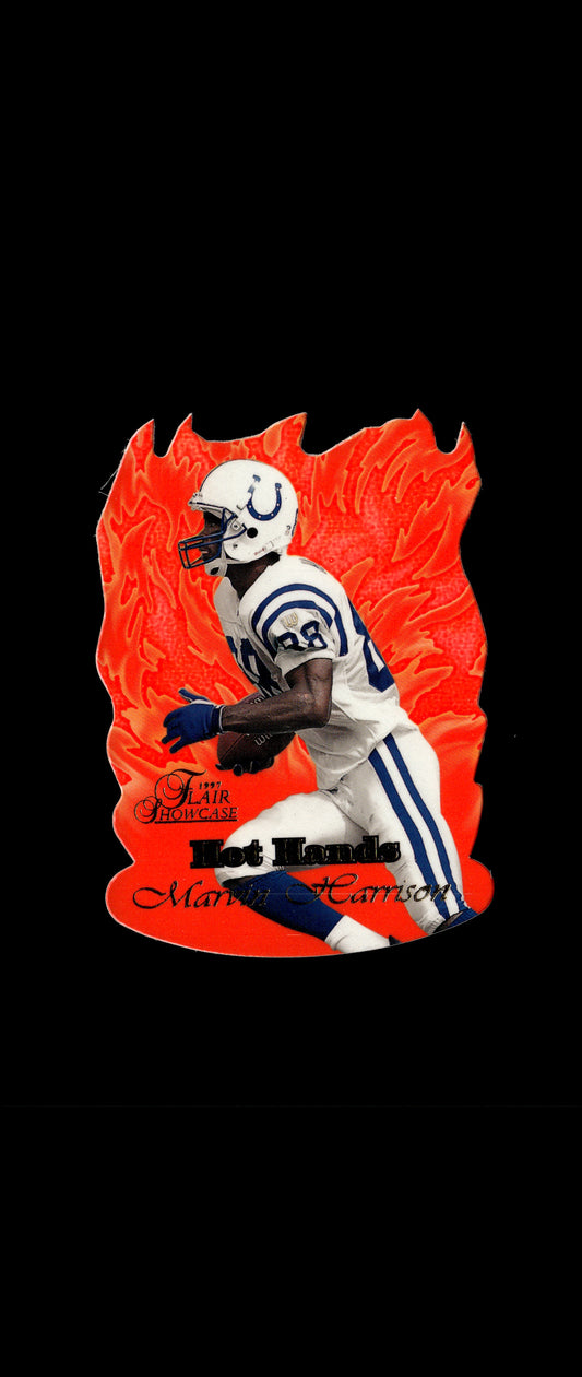 1997 Flair Showcase Marvin Harrison #6 HH Hot Hands Indianapolis Colts