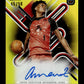 2022-23 Finest Overtime Elite Amen Thompson #FA-AMT Finest Autographs Gold Refractor #/50