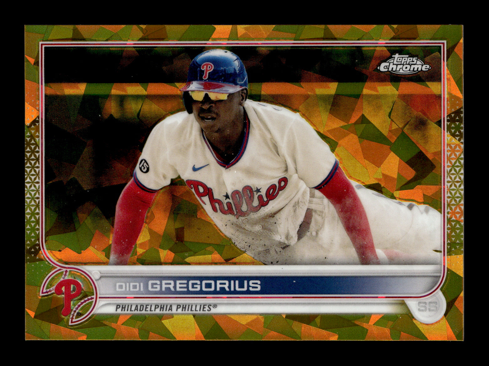 2022 Topps Chrome Sapphire Edition Didi Gregorius #44 Gold #/50 Philadelphia Phillies