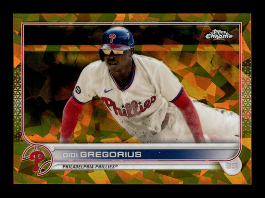 2022 Topps Chrome Sapphire Edition Didi Gregorius #44 Gold #/50 Philadelphia Phillies