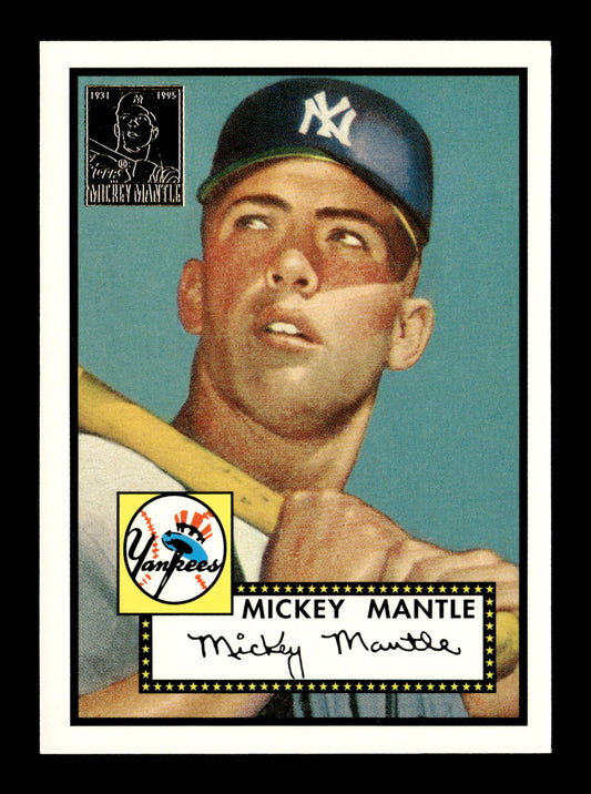1996 Topps Mickey Mantle #2 Mickey Mantle Commemorative Reprints New York Yankees
