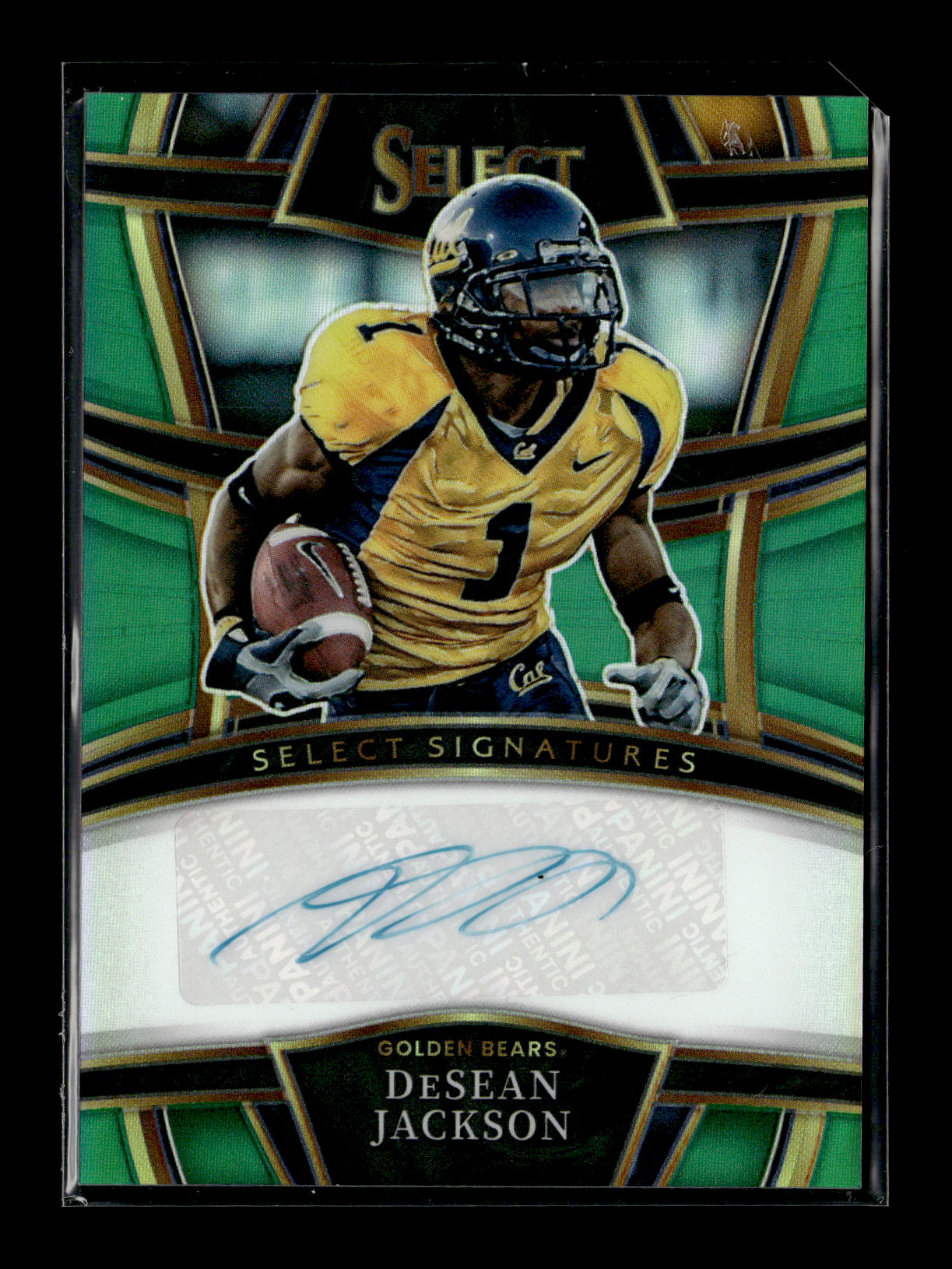 2023 Panini Select Draft Picks DeSean Jackson #S-DJ Signatures Green Prizm #/5 California Golden Bears