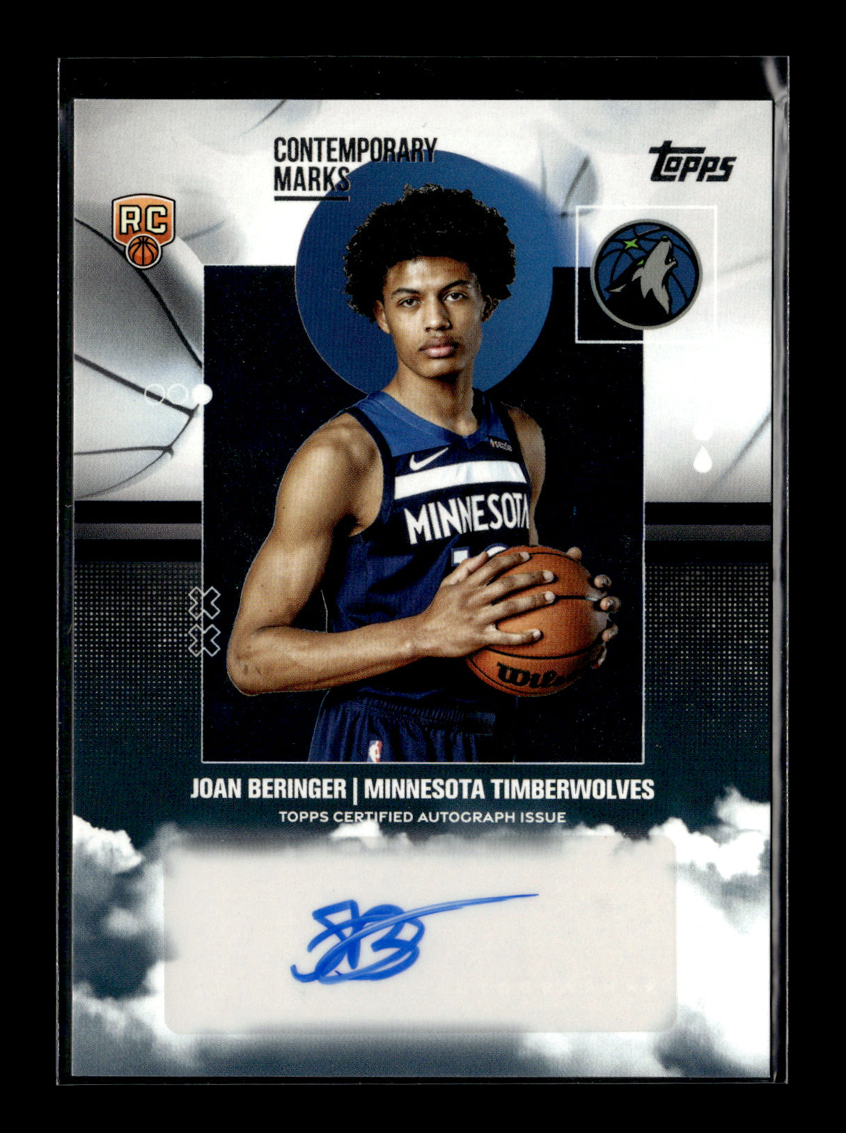 2025-26 Topps Joan Beringer #CM-JB Contemporary Marks Rainbow Foilboard Minnesota Timberwolves