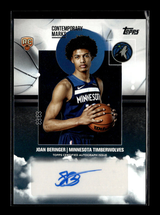 2025-26 Topps Joan Beringer #CM-JB Contemporary Marks Rainbow Foilboard Minnesota Timberwolves