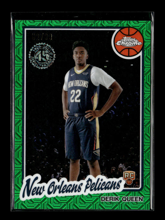 2025-26 Topps Derik Queen #TC-DQ 1980-81 Topps Chrome Basketball New Orleans Pelicans