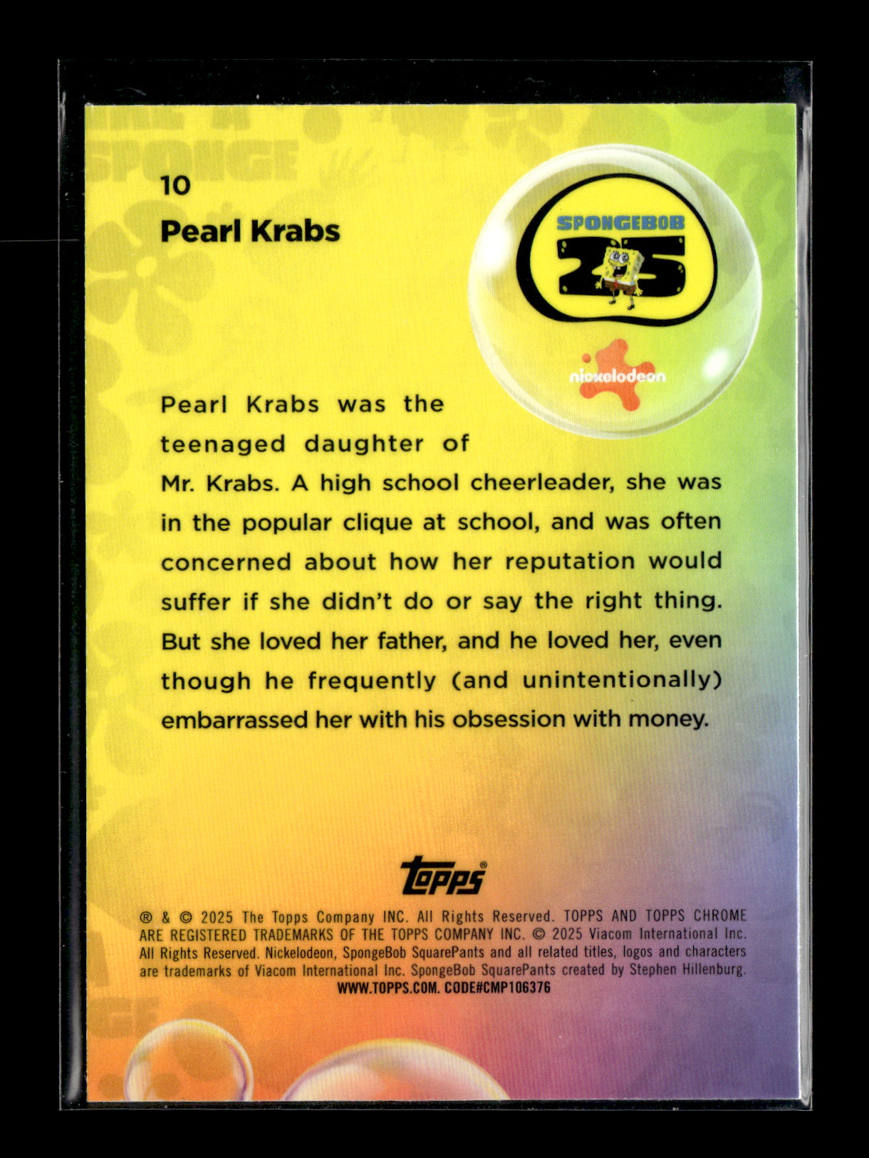 2016 Topps Pro Debut Spongebob Squarepants #PNU