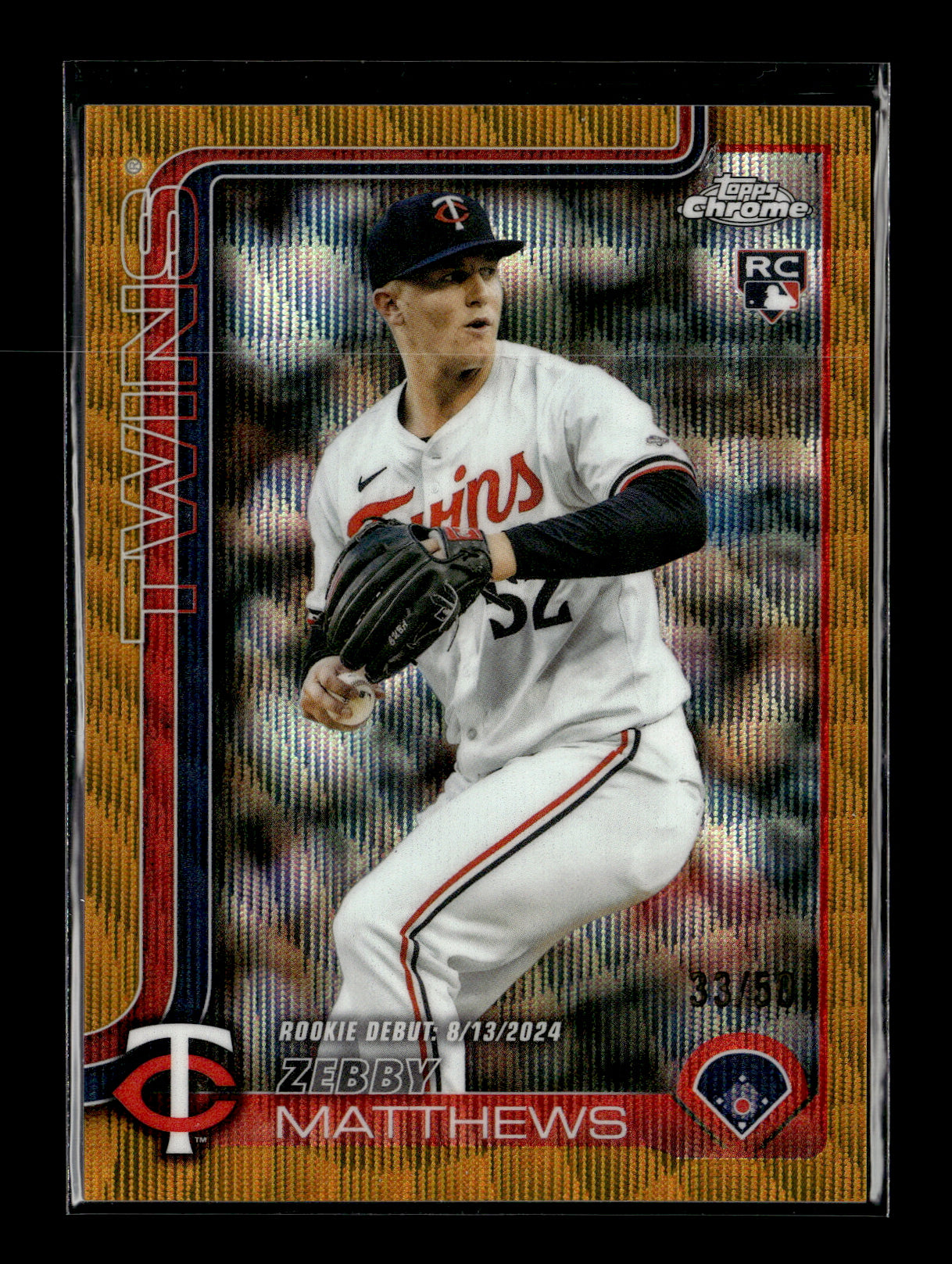 2025 Topps Update Zebby Matthews #US37 Topps Logo Foil Minnesota Twins