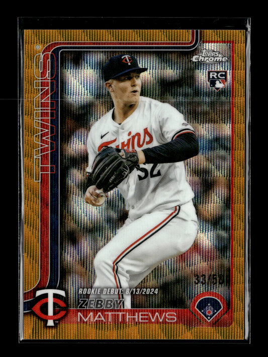 2025 Topps Update Zebby Matthews #US37 Topps Logo Foil Minnesota Twins