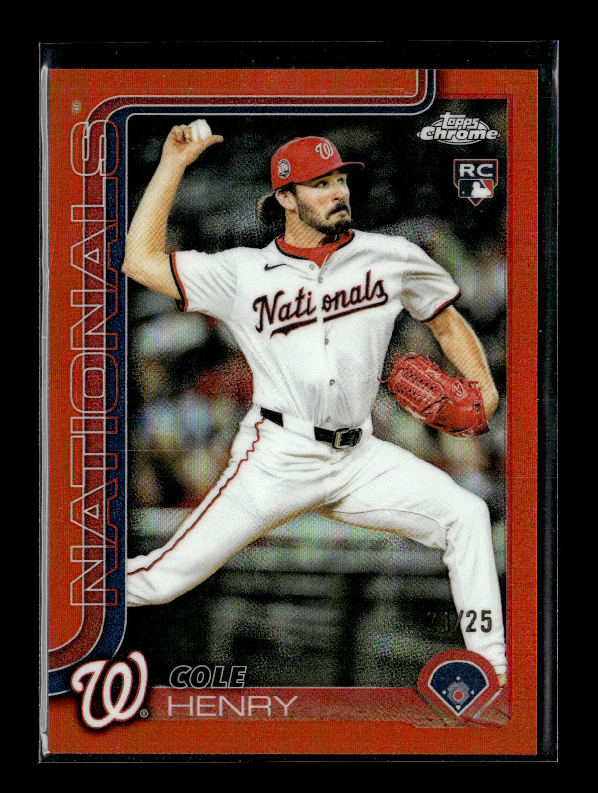 2025 Topps Update Cole Henry #US186 Gold #/2025 Washington Nationals