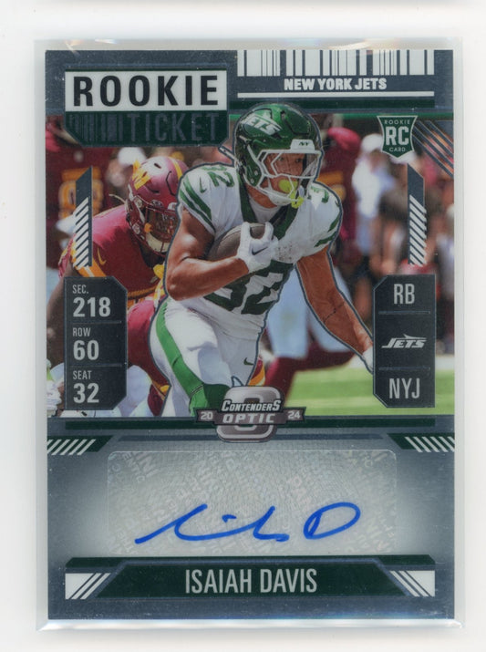 2024 Panini Contenders Optic Isaiah Davis #163 New York Jets