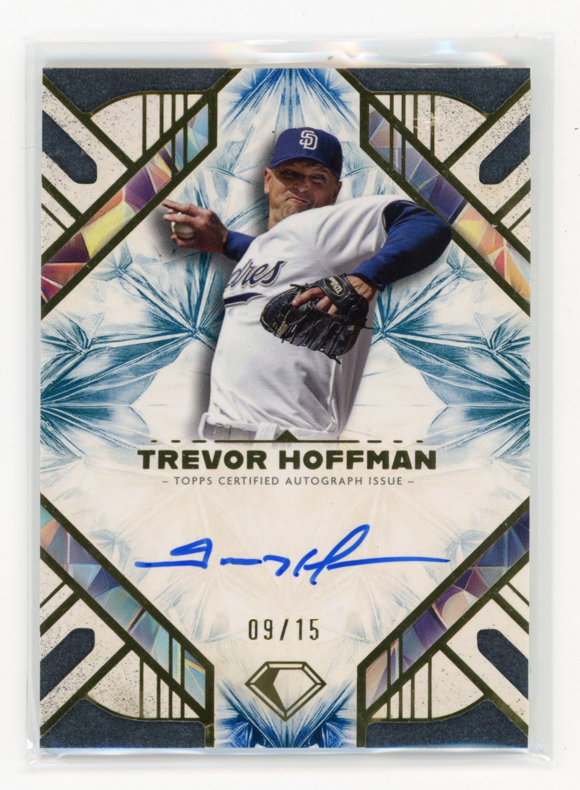 2025 Topps Diamond Icons Trevor Hoffman #AC-THO Base Autographs Blue #/15 San Diego Padres