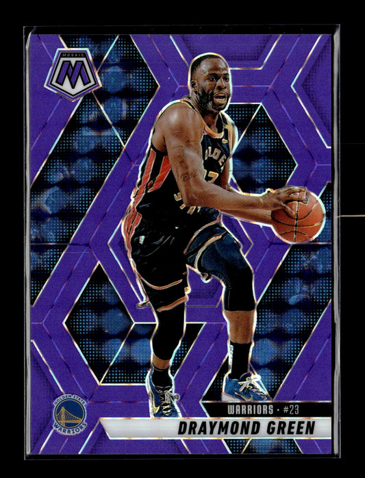 2024-25 Panini Mosaic Draymond Green #140 Purple Fluorescent Mosaic #/249 Golden State Warriors