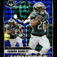 2025 Panini Mosaic Saquon Barkley #12 Montage Mosaic Blue #/99 Philadelphia Eagles