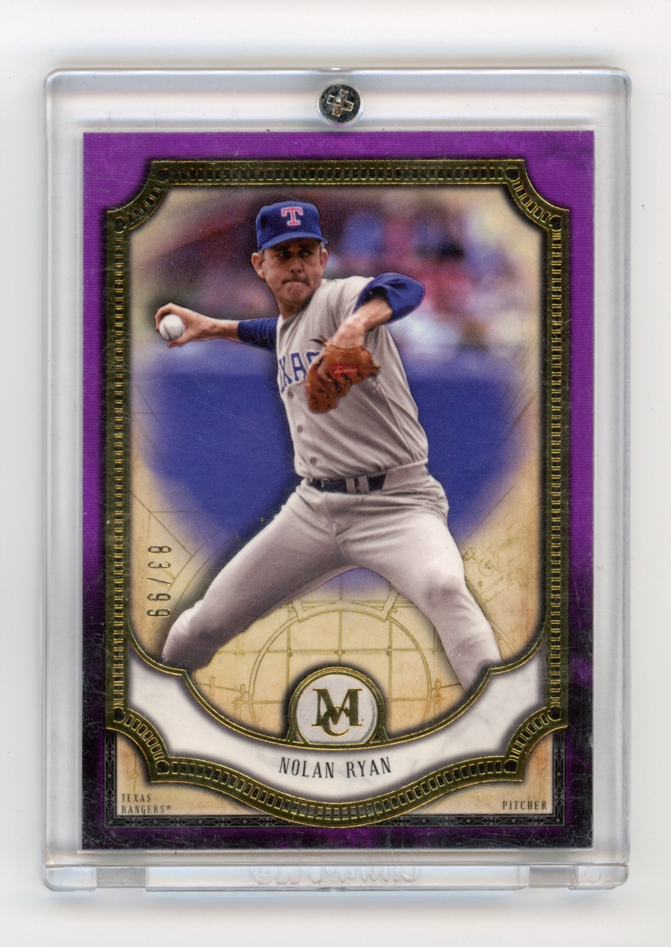 2018 Topps Museum Collection Nolan Ryan #70 Amethyst #/99 Texas Rangers