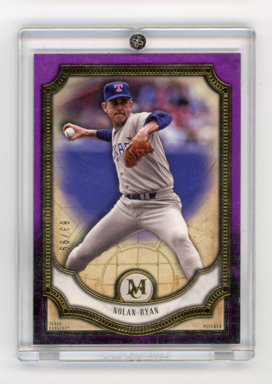 2018 Topps Museum Collection Nolan Ryan #70 Amethyst #/99 Texas Rangers