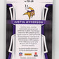 2025 Panini Certified Justin Jefferson #POG-JJN Piece of the Game #/299 Minnesota Vikings