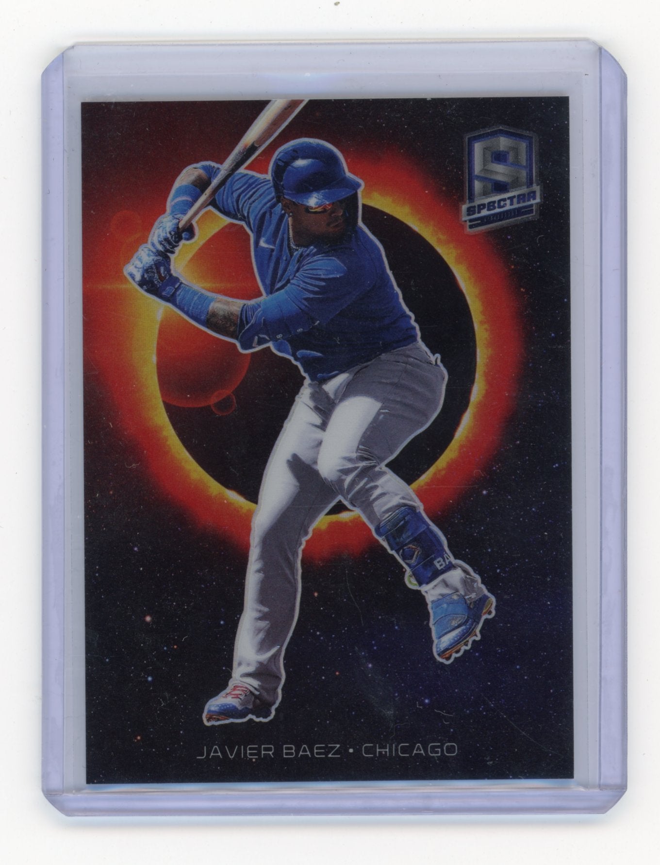 2021 Panini Spectra Javier Baez #SE-JB Solar Eclipse Chicago Cubs