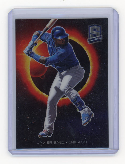 2021 Panini Spectra Javier Baez #SE-JB Solar Eclipse Chicago Cubs