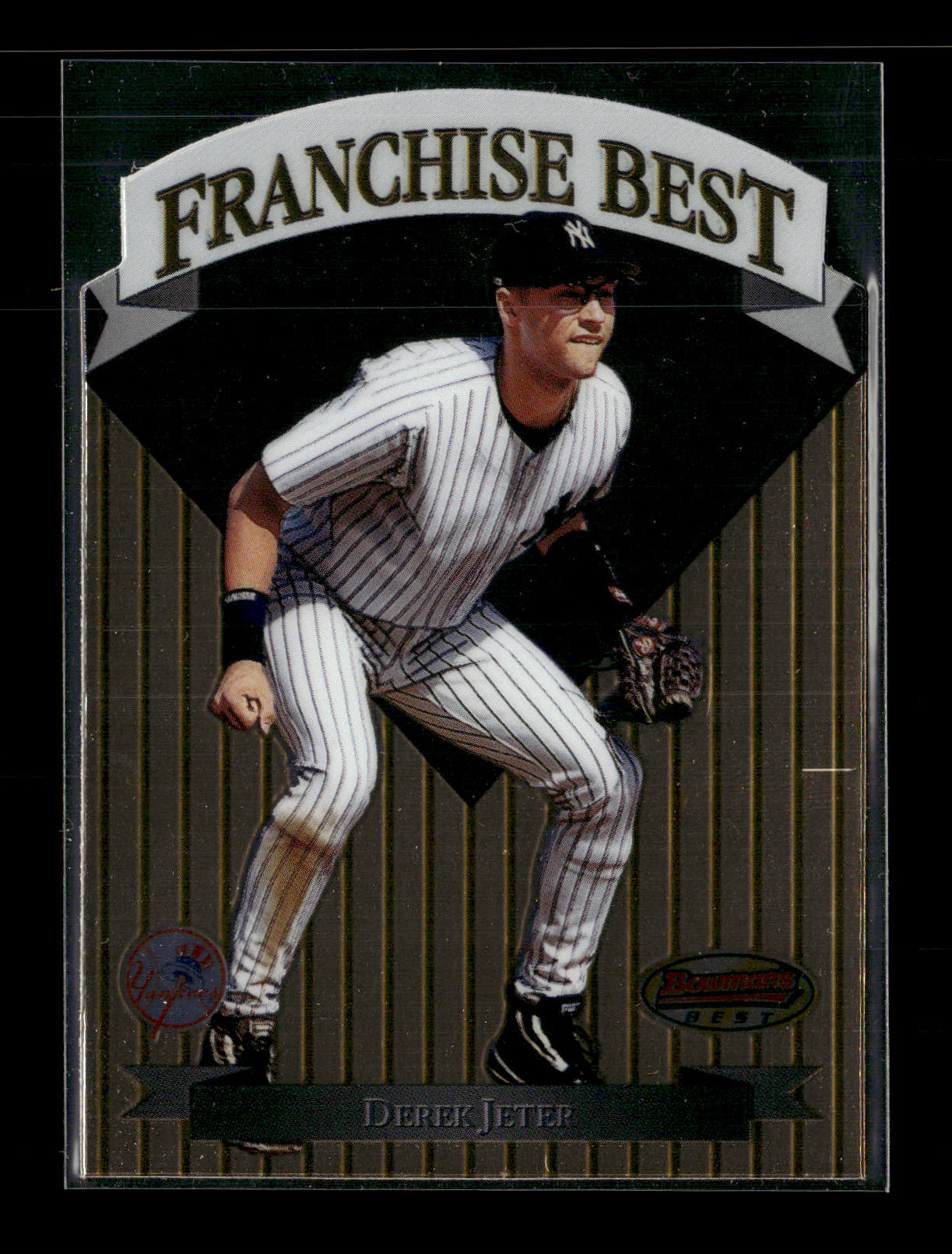 1999 Bowman's Best Derek Jeter #FB6 Franchise Best Mach I #/3000 New York Yankees
