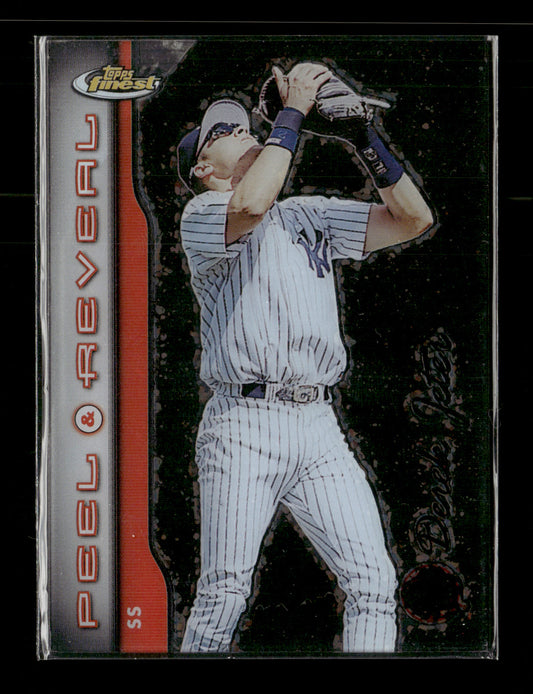 #1999 Topps Finest Derek Jeter Peel & Reveal Sparkle #PR7 New York Yankees
