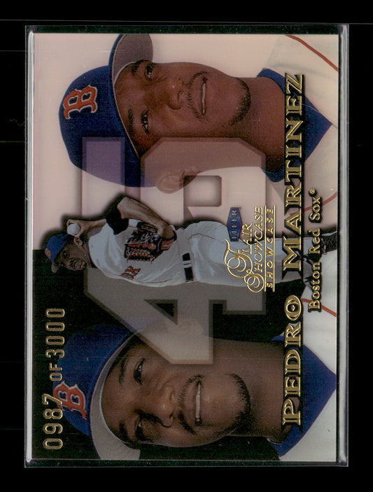 1999 Flair Showcase Pedro Martinez #58 Flair Showcase Row 1 (Showcase) #/3000 Boston Red Sox