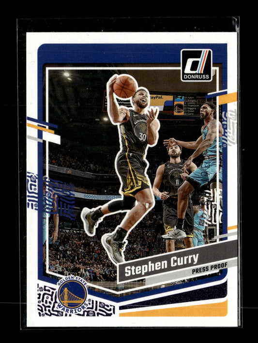 2023-24 Donruss Stephen Curry #65 Purple Press Proof #/199 Golden State Warriors
