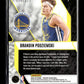 2023-24 Panini Phoenix Brandin Podziemski #7 Fade To Black Phoenix Yellow Ice #/175 Golden State Warriors